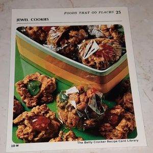 The Betty Crocker Recipe Card Library REPLACEMENT CARD FOODS THAT GO PLACES